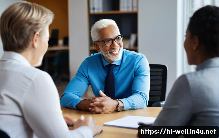 웰빙코디네이터와 직무 역량 평가 - A professional wellbeing coordinator engaging in a diverse group meeting, speaking clearly and confi...