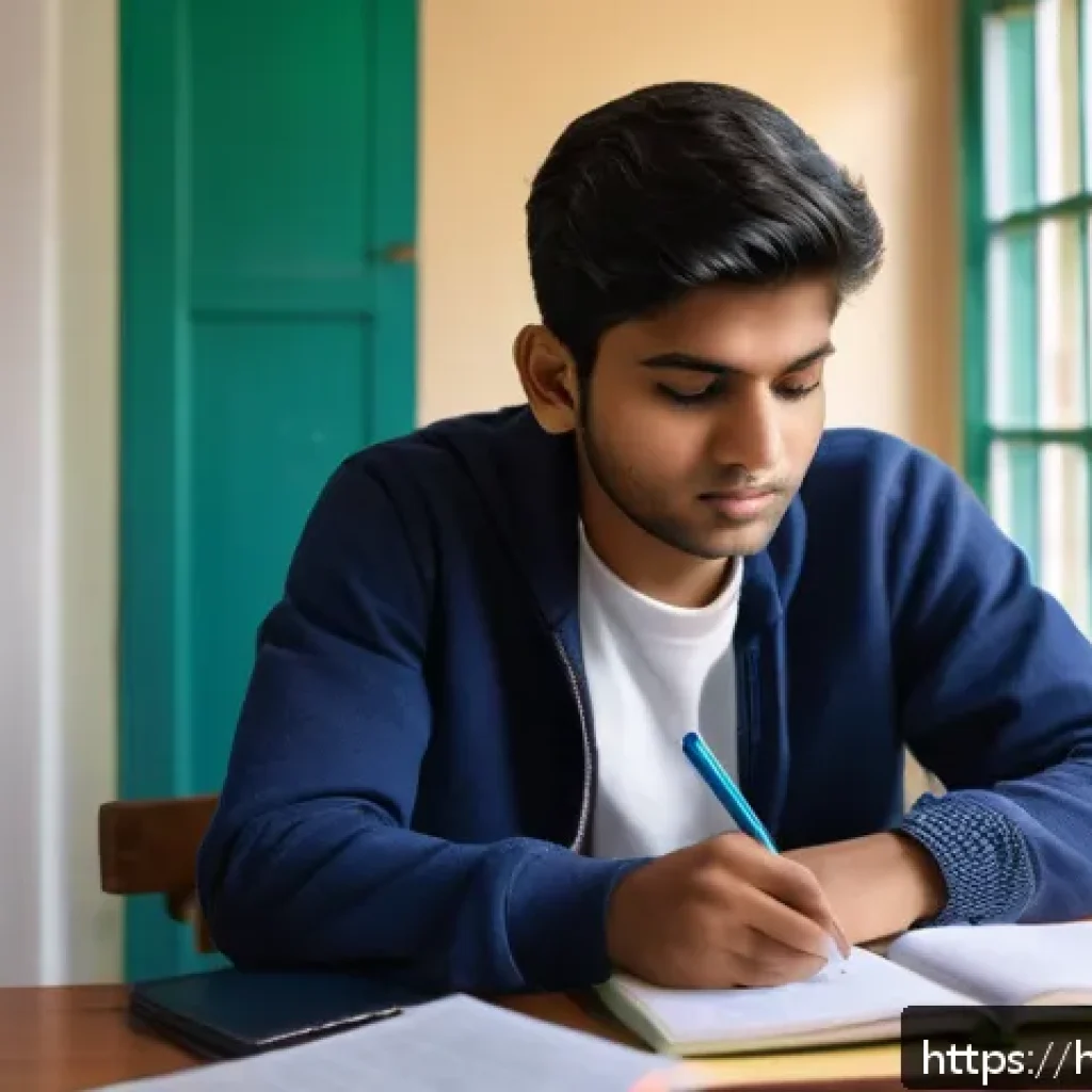 웰빙코디네이터 자격시험 과목별 공부법 - A focused Indian student sitting at a study desk in a cozy room filled with sociology and mental hea...